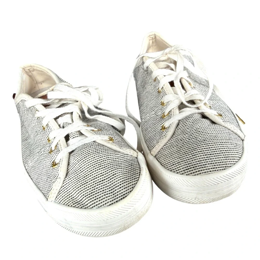 Keds Jump Kick Dream Foam Low Top Sneakers Cream Black Stripe Size 7.5 Nautical‎